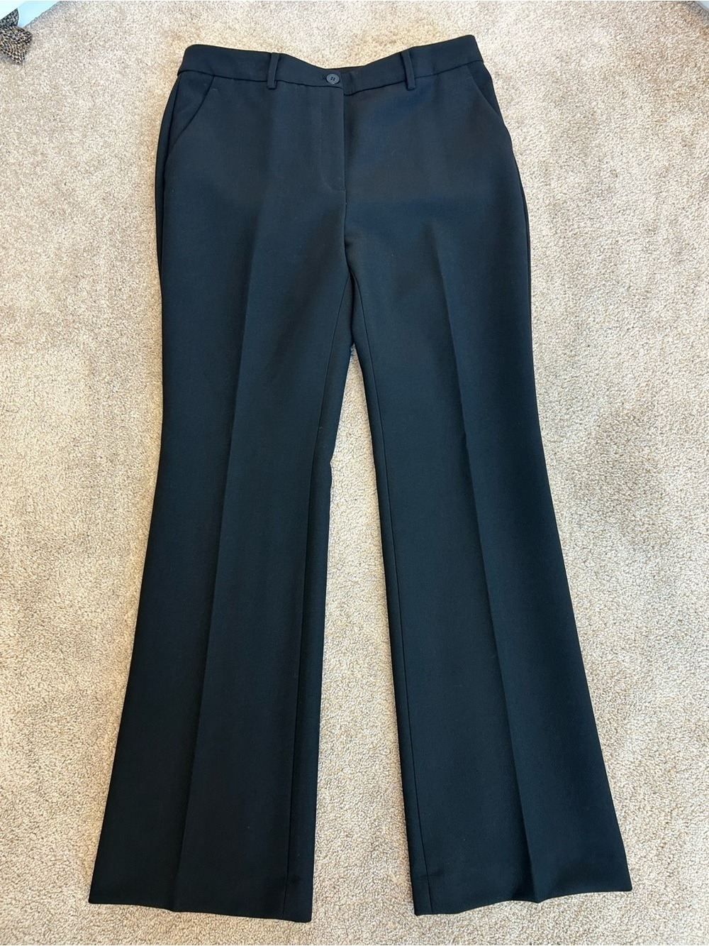 Talbots Women's Black Raleigh Classic Straight-Leg trouser Dress Pants Sz 8